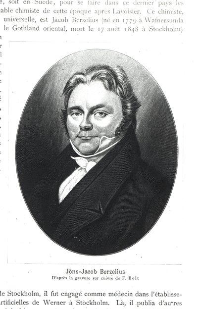Jons Jakob Berzelius (1779-1848), F. Bolt