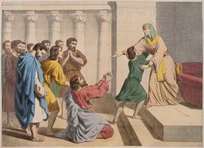 Joseph, kardeşleri tarafından tanınmasına izin veriyor, Charles Delagrave, Paris, 19. yüzyılın sonlarında yayınlanan bir ilmihal LHistoire Sainte