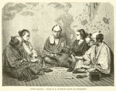 Japon oyuncular (gravür) by French School