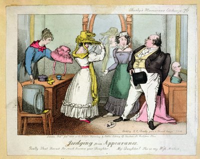 Görünüme bakılırsa, Thomas Busby (fl.1804-21) tarafından kazınmış Busbys Esprili Gravürlerin 76 sayısı 1828 by French School
