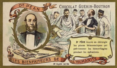 Jules Pean, Fransız cerrah (chromolitho) by French School