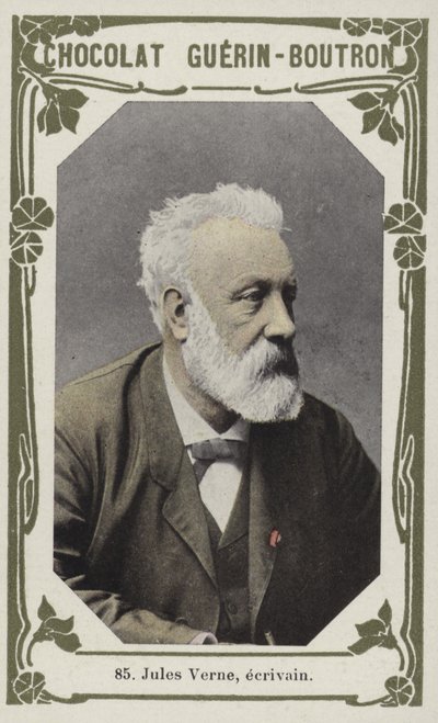 Jules Verne, ecrivain (renkli fotoğraf) by French School