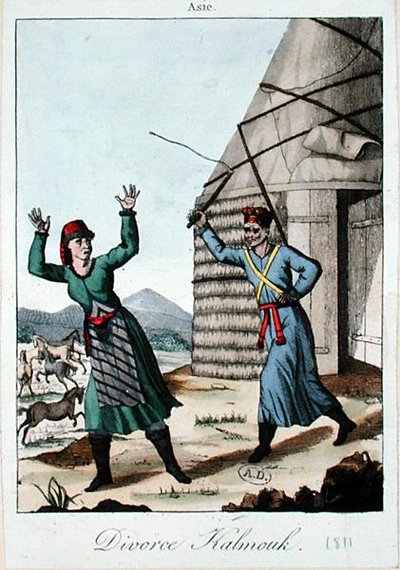 Kalmuk Boşanma by French School