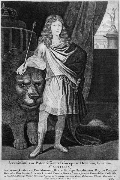 İsveç Kralı XII. Charles (1682-1718), 17. yüzyılın sonlarında by French School