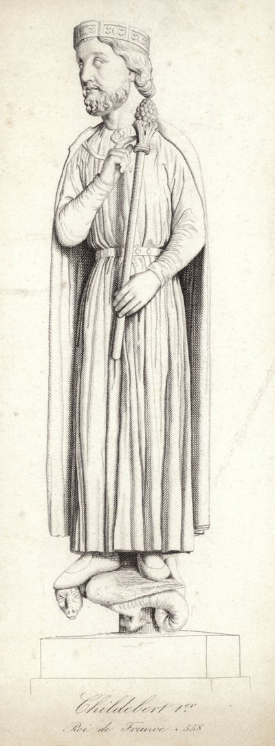 Fransa Kralı I. Childebert by French School
