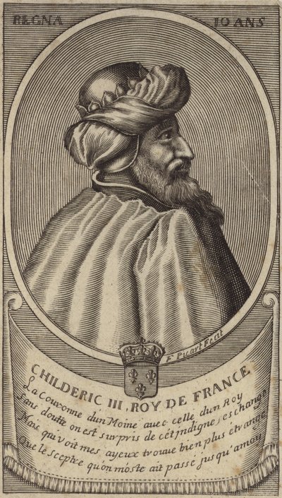 Frankların Kralı Childeric III by French School