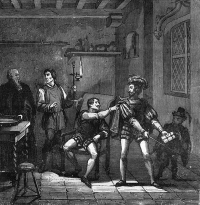 Kral I. François (1494-1547) ve Suffolk Dükü Charles Brandon, Saray