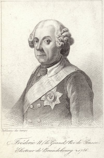 Prusya Kralı II. Friedrich by French School