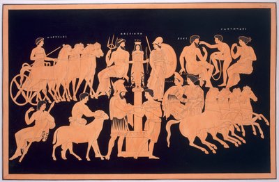 Kral Oenomaus, Hippodamia ve Olympian tanrıları, 1808-10
