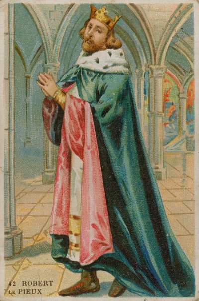 Dindar olarak adlandırılan Kral Robert II by French School