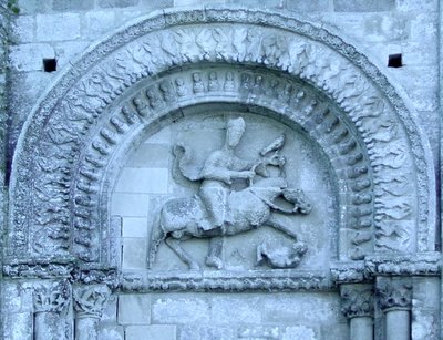 Cepheden şahlanan şövalye by French School