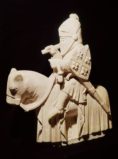 Atında zırhlı şövalye by French School