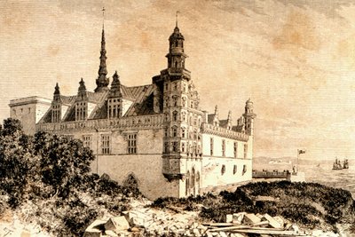 Kronborg Kalesi, Hillerod, Danimarka, 1850