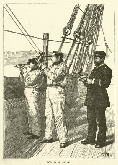 Deniz Okulu (gravür) by French School