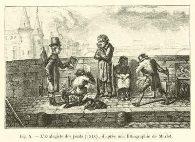 Etalagiste des Bridges, 1818, Marlet