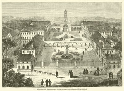 Darülaceze de la Reconnaissance, Brezin evi, Garches yakınlarında, Seine-et-Oise (gravür) by French School