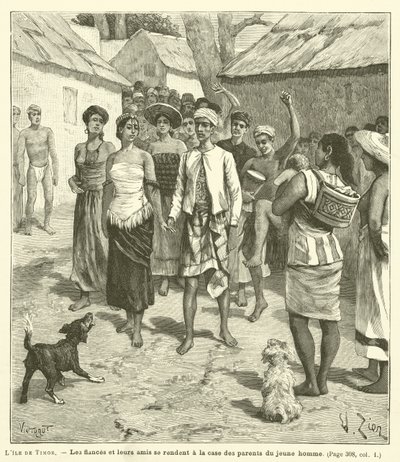 Timor Adası (gravür) by French School