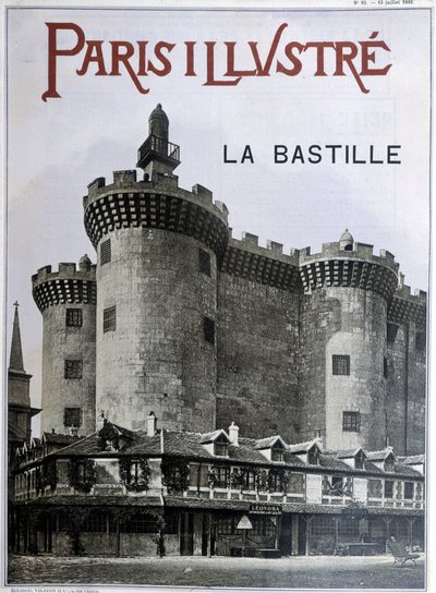 La Bastille. 13 Temmuz 1889 tarihli “Paris şanlı” gazetesinin kapağı. by French School