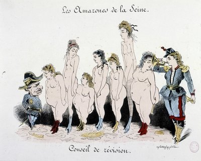 Komün: Seine Amazonları İnceleme Kurulu - çizim, Musee Carnavalet by French School