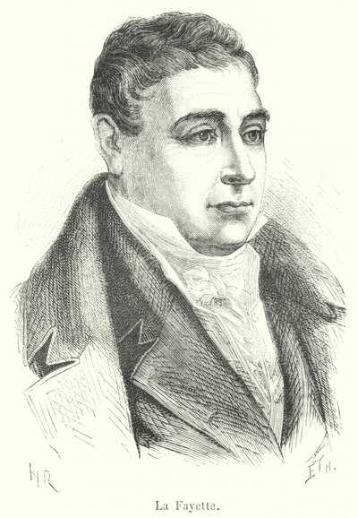 La Fayette (gravür) by French School