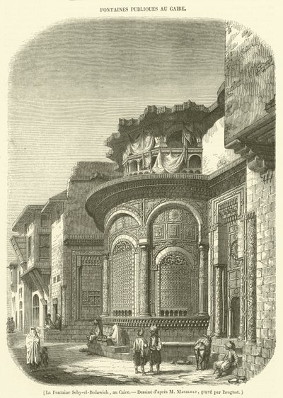Seby-el-Bedawieh Çeşmesi, Kahire (gravür) by French School