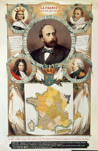 Fransa Kralları tarafından yapılmıştır, Henri Charles Ferdinand Marie Dieudonne (1820-83) Kont de Chambord, 1870
