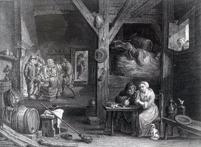 La Fumeuse, Jean Baptiste Patas tarafından David Teniers the Younger