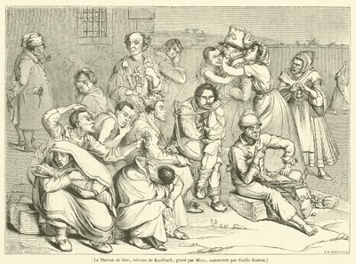 Madhouse (gravür) by French School