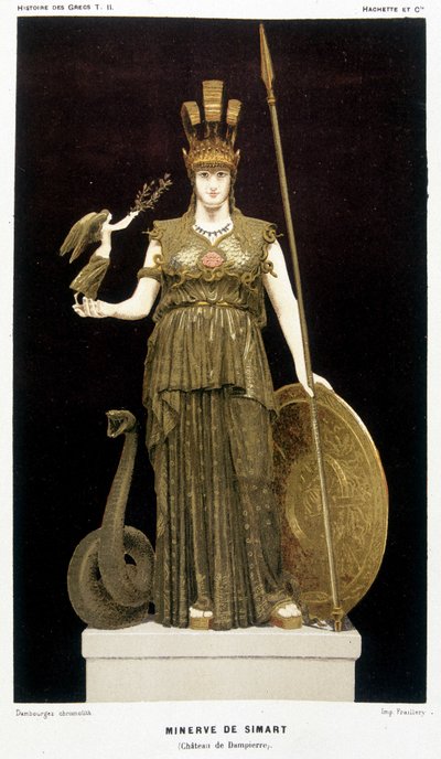 La Minerve de Simart - ““Yunanlıların Tarihi”nde” Victor Duruy 1887. by French School