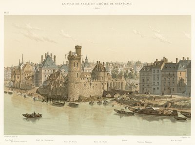 La Tour de Nesle ve Hotel de Guenegaud, 1650 by French School