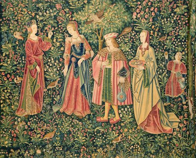 La Vie Seigneuriale: Gezinti Yeri, Loire Atölyesi, c.1500 by French School