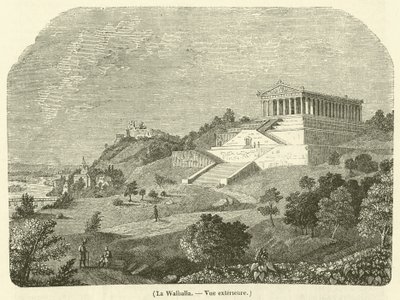 Valhalla, Dış görünüm (gravür) by French School