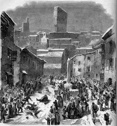 Bourdeaux, Drome (26), kış 1860
