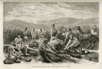 La peche des leeches, Sahib tarafından Henri Belle