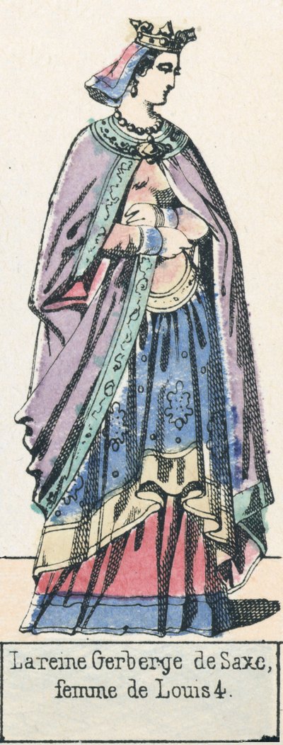 Saksonya Kraliçesi Gerberge, Louis 4