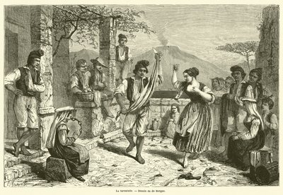 La tarentelle (gravür) by French School