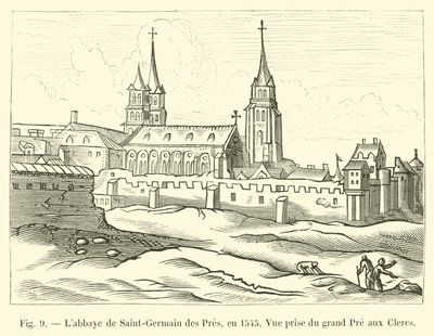 Labbaye de Saint-Germain des Pres, 1545