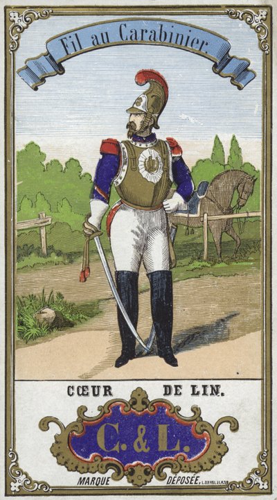 Carabiniers ipliği için etiket by French School