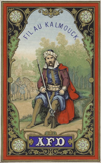 Fil au Kalmouck için etiket by French School