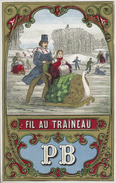 Kızak ipliği etiketi by French School