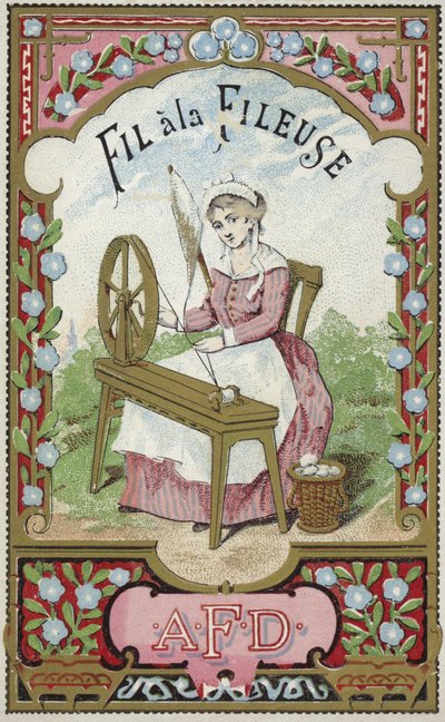 İplikçinin ipliği için etiket by French School