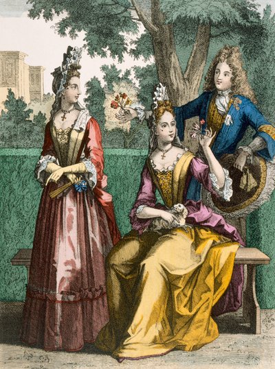 Bayan Resmi Günlük Elbiseler, 1690 by French School