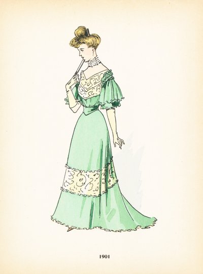 Bayan modası, 1901 by French School