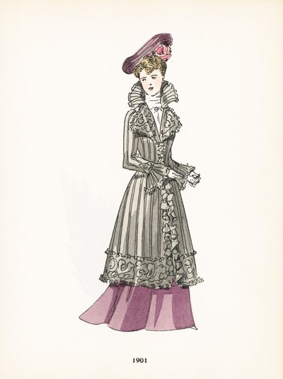 Bayan modası, 1901 by French School