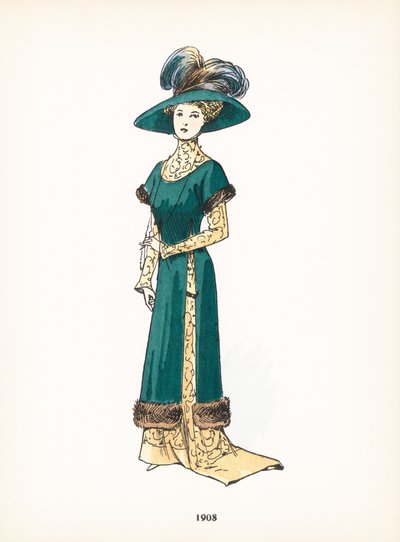 Bayan modası, 1908 by French School