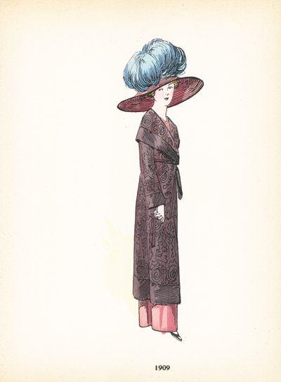 Bayan modası, 1909 by French School