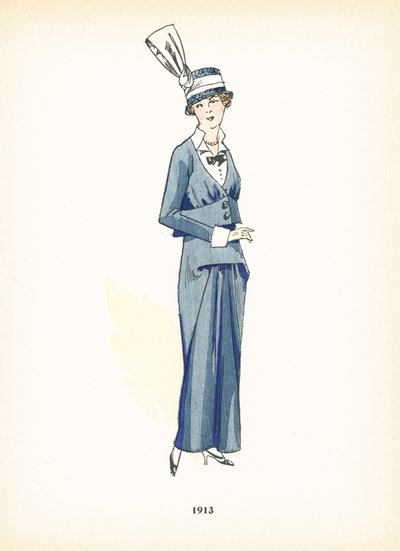 Bayan modası, 1913 by French School
