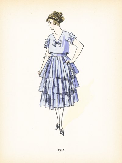Bayan modası, 1916 by French School