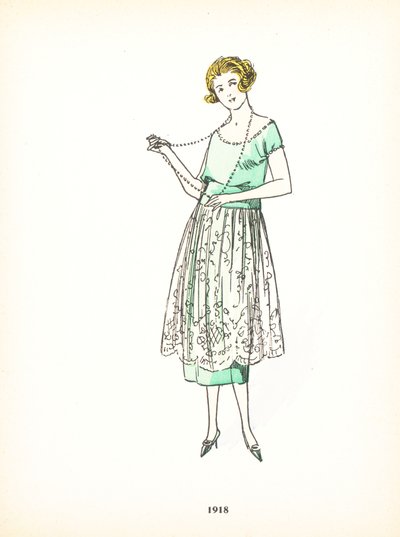 Bayan modası, 1918 by French School