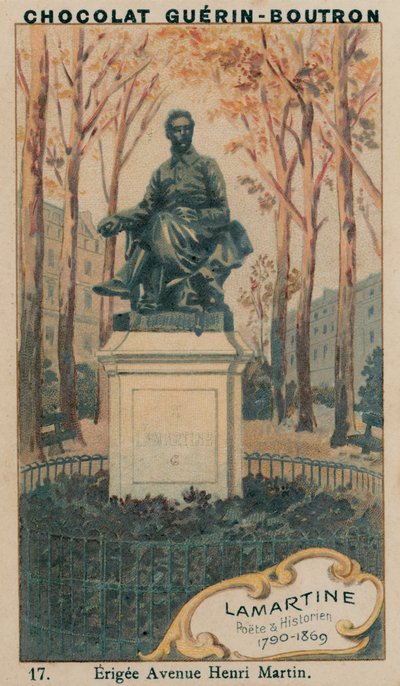 Lamartine, Poete & Historien, 1790-1869, Erigee Bulvarı Henri Martin by French School